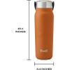 imageSwell Recycled Stainless Steel Explorer with Insulated Lid and Handle 32oz Himalayan Salt Triple Layered Vacuum Insulated Containers Keeps Drinks Cold for 42 Hours and Hot for 10Carnelian