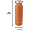 imageSwell Recycled Stainless Steel Explorer with Insulated Lid and Handle 32oz Himalayan Salt Triple Layered Vacuum Insulated Containers Keeps Drinks Cold for 42 Hours and Hot for 10Carnelian