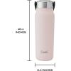 imageSwell Recycled Stainless Steel Explorer with Insulated Lid and Handle 32oz Himalayan Salt Triple Layered Vacuum Insulated Containers Keeps Drinks Cold for 42 Hours and Hot for 10Himalayan Salt