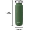 imageSwell Recycled Stainless Steel Explorer with Insulated Lid and Handle 32oz Himalayan Salt Triple Layered Vacuum Insulated Containers Keeps Drinks Cold for 42 Hours and Hot for 10Green Jasper
