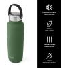 imageSwell Recycled Stainless Steel Explorer with Insulated Lid and Handle 32oz Himalayan Salt Triple Layered Vacuum Insulated Containers Keeps Drinks Cold for 42 Hours and Hot for 10Green Jasper