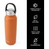 imageSwell Recycled Stainless Steel Explorer with Insulated Lid and Handle 32oz Himalayan Salt Triple Layered Vacuum Insulated Containers Keeps Drinks Cold for 42 Hours and Hot for 10Carnelian