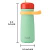 imageSwell Stainless Steel Kids Traveler with Flip Straw Lid 16oz Pink Petal Triple Layered Vacuum Insulated Containers Keeps Drinks Cold for 24 Hours BPA Free Easy Carrying On the GoSpring Green