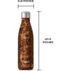 imageSwell Stainless Steel Water Bottle 17 Fl ounces Himalayan Salt TripleLayered VacuumInsulated Containers Keeps Drinks Cold for 36 Hours and Hot for 18 BPAFree Perfect for On the GoBurgundy Swirl