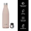 imageSwell Stainless Steel Water Bottle 17 Fl ounces Himalayan Salt TripleLayered VacuumInsulated Containers Keeps Drinks Cold for 36 Hours and Hot for 18 BPAFree Perfect for On the GoHimalayan Salt