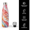imageSwell Stainless Steel Water Bottle 17oz Marble Swirl Triple Layered Vacuum Insulated Containers Keeps Drinks Cold for 36 Hours and Hot for 18 BPA Free Perfect for On the Go