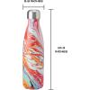 imageSwell Stainless Steel Water Bottle 17oz Marble Swirl Triple Layered Vacuum Insulated Containers Keeps Drinks Cold for 36 Hours and Hot for 18 BPA Free Perfect for On the Go