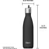 imageSwell Stainless Steel Water Bottle with Flip Straw Cap 17oz Geode Rose Triple Layered Vacuum Insulated Containers Keeps Drinks Cold for 36 Hours and Hot for 10 Perfect for On the GoOnyx