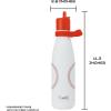 imageSwell Stainless Steel Water Bottle with Flip Straw Cap 17oz Geode Rose Triple Layered Vacuum Insulated Containers Keeps Drinks Cold for 36 Hours and Hot for 10 Perfect for On the GoHome Run