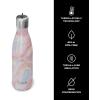 imageSwell Stainless Steel Water Bottle with Flip Straw Cap 17oz Geode Rose Triple Layered Vacuum Insulated Containers Keeps Drinks Cold for 36 Hours and Hot for 10 Perfect for On the GoGeode Rose