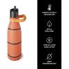 imageSwell Stainless Steel Water Bottle with Flip Straw Cap 17oz Geode Rose Triple Layered Vacuum Insulated Containers Keeps Drinks Cold for 36 Hours and Hot for 10 Perfect for On the GoHoops
