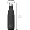 imageSwell Stainless Steel Water Bottle with Sports 17oz Geode Rose Triple Layered Vacuum Insulated Containers Keeps Drinks Cold for 36 Hours and Hot for 10 BPA Free Perfect for On the GoOnyx