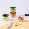 imageSwell Tritan Prep Bowl Set of 4 10oz Makes Meal Prep Easy And Convenient Leakproof Lids Microwavable and Dishwasher Safe BPA FreeClear