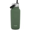 imageSwell Recycled Stainless Steel Explorer with Flip Straw Lid 32oz Onyx Triple Layered Vacuum Insulated Containers Keeps Drinks Cold for 42 Hours and Hot for 10Green Jasper