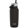 imageSwell Recycled Stainless Steel Explorer with Flip Straw Lid 32oz Onyx Triple Layered Vacuum Insulated Containers Keeps Drinks Cold for 42 Hours and Hot for 10Onyx