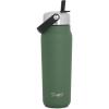 imageSwell Recycled Stainless Steel Explorer with Flip Straw Lid and Handle 40oz Green Jasper Triple Layered Vacuum Insulated Containers Keeps Drinks Cold for 54 Hours and Hot for 12Green Jasper
