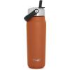 imageSwell Recycled Stainless Steel Explorer with Flip Straw Lid and Handle 40oz Green Jasper Triple Layered Vacuum Insulated Containers Keeps Drinks Cold for 54 Hours and Hot for 12Carnelian