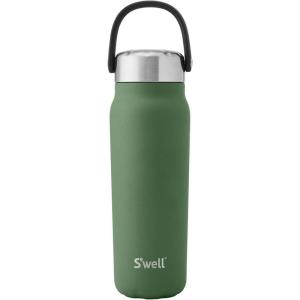 imageSwell Recycled Stainless Steel Explorer with Insulated Lid and Handle 32oz Himalayan Salt Triple Layered Vacuum Insulated Containers Keeps Drinks Cold for 42 Hours and Hot for 10Green Jasper