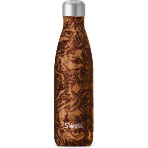 imageSwell Stainless Steel Water Bottle 17 Fl ounces Himalayan Salt TripleLayered VacuumInsulated Containers Keeps Drinks Cold for 36 Hours and Hot for 18 BPAFree Perfect for On the GoBurgundy Swirl