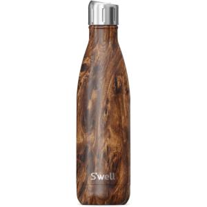imageSwell Stainless Steel Water Bottle with Sports 17oz Geode Rose Triple Layered Vacuum Insulated Containers Keeps Drinks Cold for 36 Hours and Hot for 10 BPA Free Perfect for On the GoTeakwood