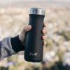 imageSwell Stainless Steel Traveler 20oz Azurite Triple Layered Vacuum Insulated Containers Keeps Drinks Cold for 36 Hours and Hot for 15 BPA Free Easy Carrying On the GoOnyx