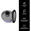 imageSwell Stainless Steel Salad Bowl Kit 64oz Desert Sky Comes with 2oz Mini Canister and Removable Tray for Organization Leakproof Easy to Clean Dishwasher SafeHillside Lavender