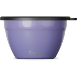 imageSwell Stainless Steel Salad Bowl Kit 64oz Desert Sky Comes with 2oz Mini Canister and Removable Tray for Organization Leakproof Easy to Clean Dishwasher SafeHillside Lavender