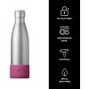 imageSwell Small Water Bottle Bumper Pink Fits 17 ounces Bottles Keep Your Protected On The Go Easy Slide On and No Slip GripPink