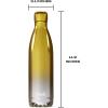 imageSwell Stainless Steel Water Bottle 25oz Yellow Gold Ombre Triple Layered Vacuum Insulated Containers Keeps Drinks Cold for 48 Hours and Hot for 24 BPA Free Perfect for On the GoYellow Gold Ombre
