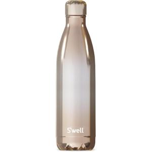 imageSwell Stainless Steel Water Bottle 25oz Yellow Gold Ombre Triple Layered Vacuum Insulated Containers Keeps Drinks Cold for 48 Hours and Hot for 24 BPA Free Perfect for On the GoRose Gold Ombre