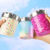 imageSwell Stainless Steel Ice Cream Chiller 16oz Sweet Sprinkle Triple Layered Vacuum Insulated Container Keeps Ice Cream Frozen For Up To Four Hours BPA FreeSweet Sprinkle