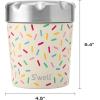 imageSwell Stainless Steel Ice Cream Chiller 16oz Sweet Sprinkle Triple Layered Vacuum Insulated Container Keeps Ice Cream Frozen For Up To Four Hours BPA FreeSweet Sprinkle
