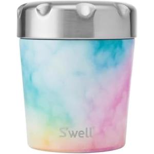 imageSwell Stainless Steel Ice Cream Chiller 16oz Sweet Sprinkle Triple Layered Vacuum Insulated Container Keeps Ice Cream Frozen For Up To Four Hours BPA FreeCandy Cloud