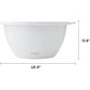 imageSwell Stainless Steel Salad Bowl Kit XL 184oz Onyx Includes 5oz Canister For Dressing Serving Utensils and Removable Tray Leakproof Easy to Clean Dishwasher and Refrigerator SafeAngel Food