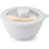 imageSwell Stainless Steel Salad Bowl Kit XL 184oz Onyx Includes 5oz Canister For Dressing Serving Utensils and Removable Tray Leakproof Easy to Clean Dishwasher and Refrigerator SafeAngel Food