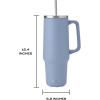 imageSwell Recycled Stainless Steel Tumbler XL with Straw and Handle 40oz Moonstone Triple Layered Vacuum Insulated Container Keeps Drinks Cold 50 hours and Hot for 10 BPA FreeHydrangea Blue