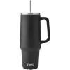 imageSwell Recycled Stainless Steel Tumbler XL with Straw and Handle 40oz Moonstone Triple Layered Vacuum Insulated Container Keeps Drinks Cold 50 hours and Hot for 10 BPA FreeOnyx