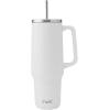 imageSwell Recycled Stainless Steel Tumbler XL with Straw and Handle 40oz Moonstone Triple Layered Vacuum Insulated Container Keeps Drinks Cold 50 hours and Hot for 10 BPA FreeMoonstone