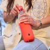 imageSwell Glass Original Water Bottle 18oz Radiant Coral Break Resistant Glass With Protective Silicone Sleeve BPA Free Zero Plastic LeakproofRadiant Coral