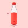 imageSwell Glass Original Water Bottle 18oz Radiant Coral Break Resistant Glass With Protective Silicone Sleeve BPA Free Zero Plastic LeakproofRadiant Coral