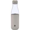 imageSwell Glass Original Water Bottle 18oz Radiant Coral Break Resistant Glass With Protective Silicone Sleeve BPA Free Zero Plastic LeakproofLunar Grey