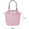 imageSwell Insulated Lunch Tote 10L Dusty Pink Leakproof Lining With Waterproof Zip Closure Multiple Pockets For Packing Inner Strap Holds Water Bottle Fits Swell Salad Bowl Kit Or Bento BoxDusty Pink
