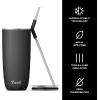 imageSwell Stainless Steel Tumbler with Straw and SlideOpen Lid 24oz Steffi Lynn x Swell Triple Layered Vacuum Insulated Containers Keeps Drinks Cold for 18 Hours and Hot for 5 BPA FreeOnyx