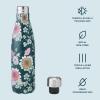 imageSwell Stainless Steel Water Bottle 17oz Midnight Botanical Triple Layered Vacuum Insulated Containers Keeps Drinks Cold for 36 Hours and Hot for 18 BPA Free Perfect for On the Go