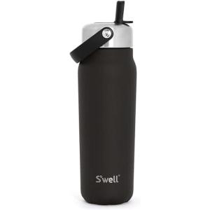 imageSwell Recycled Stainless Steel Explorer with Flip Straw Lid 40oz Limited Edition Polar Pink Triple Layered Vacuum Insulated Container Keeps Drinks Cold for 54 Hours and Hot for 12 BPA FreeOnyx